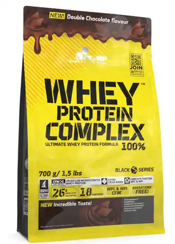 ⁨Whey Protein Complex 100%  (worek) 700g double chocolate⁩ w sklepie Wasserman.eu