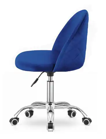 ⁨Krzesło obrotowe GLORIA OFFICE BLUE VELVET⁩ w sklepie Wasserman.eu