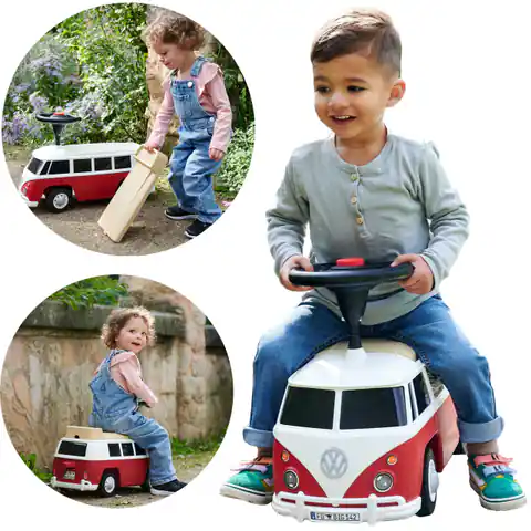 ⁨BIG Jeździk Volkswagen Van Samochód Auto dla Dzieci + Dźwięk⁩ w sklepie Wasserman.eu