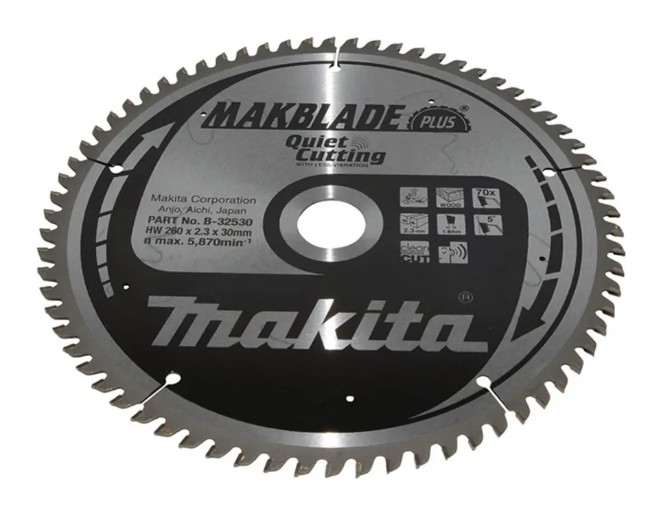 ⁨TARCZA TNĄCA MAKBLADE 260*30MM 70Z⁩ w sklepie Wasserman.eu