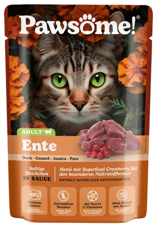 ⁨Pawsome Adult Ente - kaczka saszetka 85g⁩ w sklepie Wasserman.eu