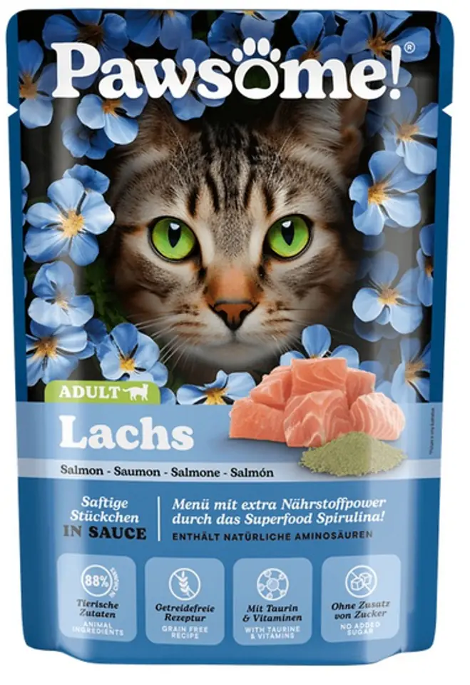 ⁨Pawsome Adult Lachs - łosoś saszetka 85g⁩ w sklepie Wasserman.eu