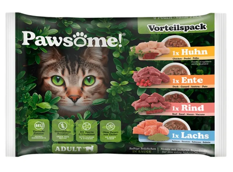 ⁨Pawsome Mixpack saszetki 4x85g⁩ w sklepie Wasserman.eu