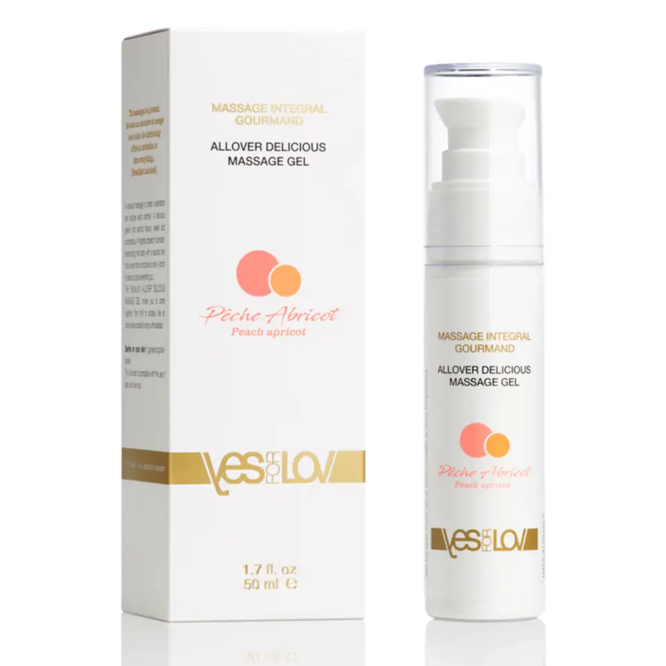 ⁨YESforLOV Allover Lubricating Massage Gel Peach Apricot 50 ml⁩ at Wasserman.eu