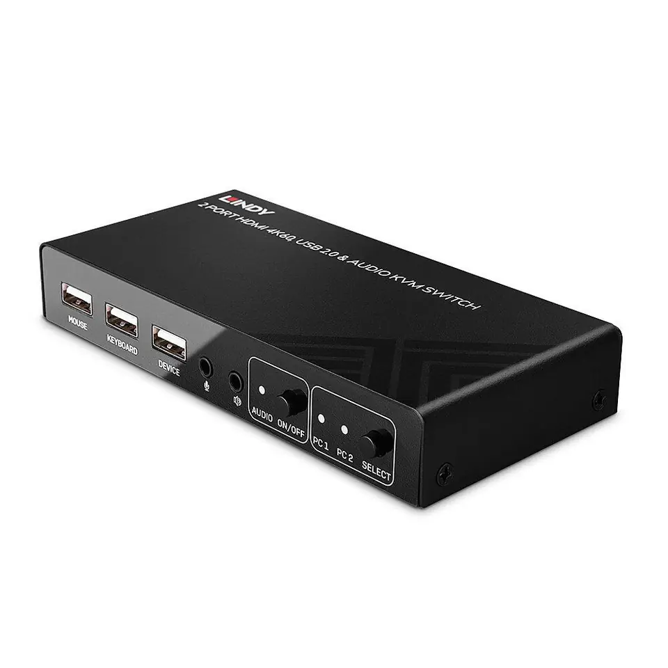Lindy 2 Port HDMI 4K60, USB 2.0 & w sklepie Wasserman.eu