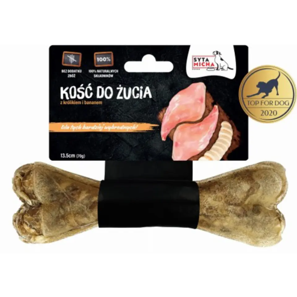 ⁨SYTA MICHA For picky dogs Rabbit with banana - dog chew - 13,5 cm⁩ at Wasserman.eu