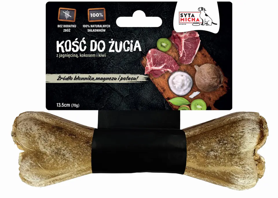 ⁨SYTA MICHA Kość do żucia z kiwi i kokosem 13,5cm⁩ w sklepie Wasserman.eu