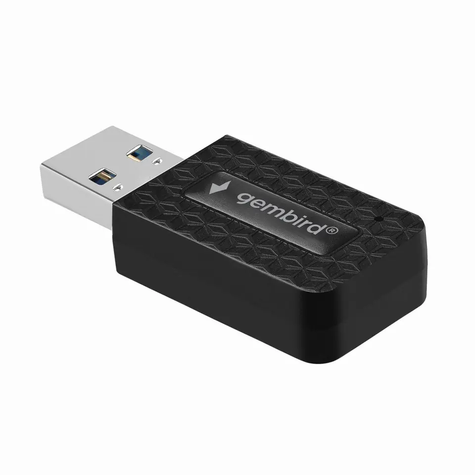 ⁨GEMBIRD BEZPRZEWODOWA DWUPASMOWA KARTA SIECIOWA USB WIFI AC1300⁩ w sklepie Wasserman.eu