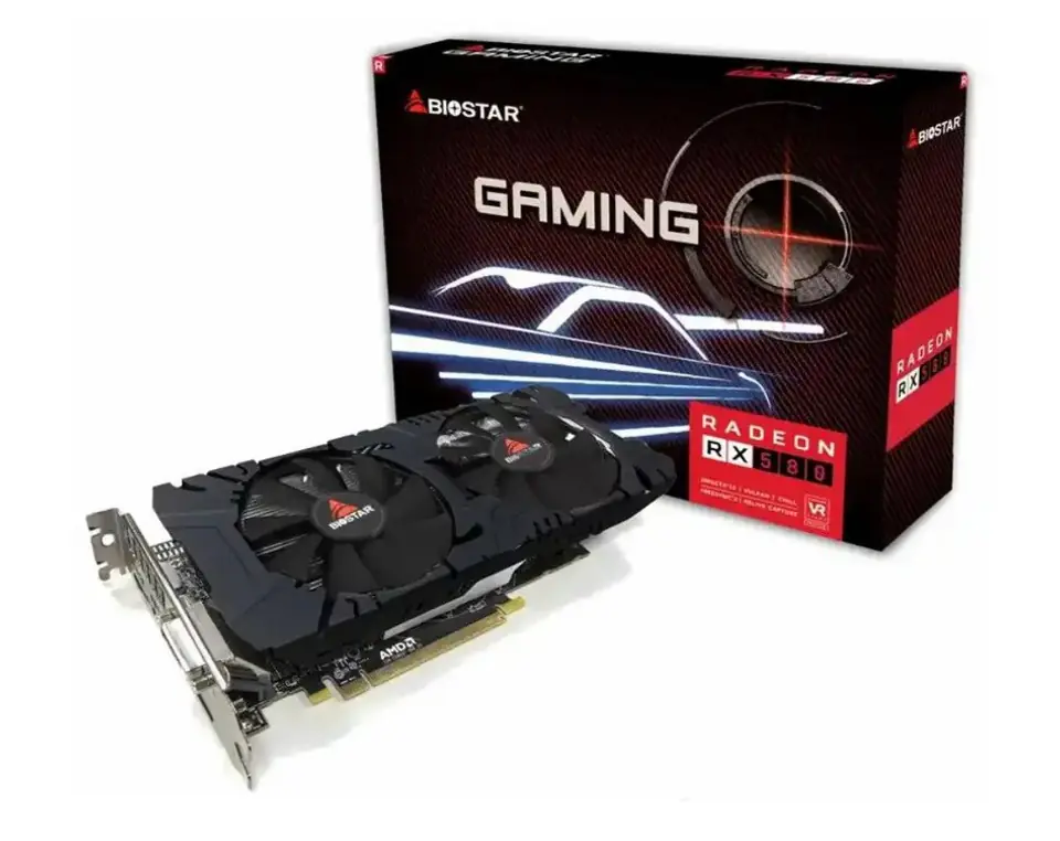 ⁨Karta graficzna BIOSTAR Radeon RX 580 8GB GDDR5⁩ w sklepie Wasserman.eu