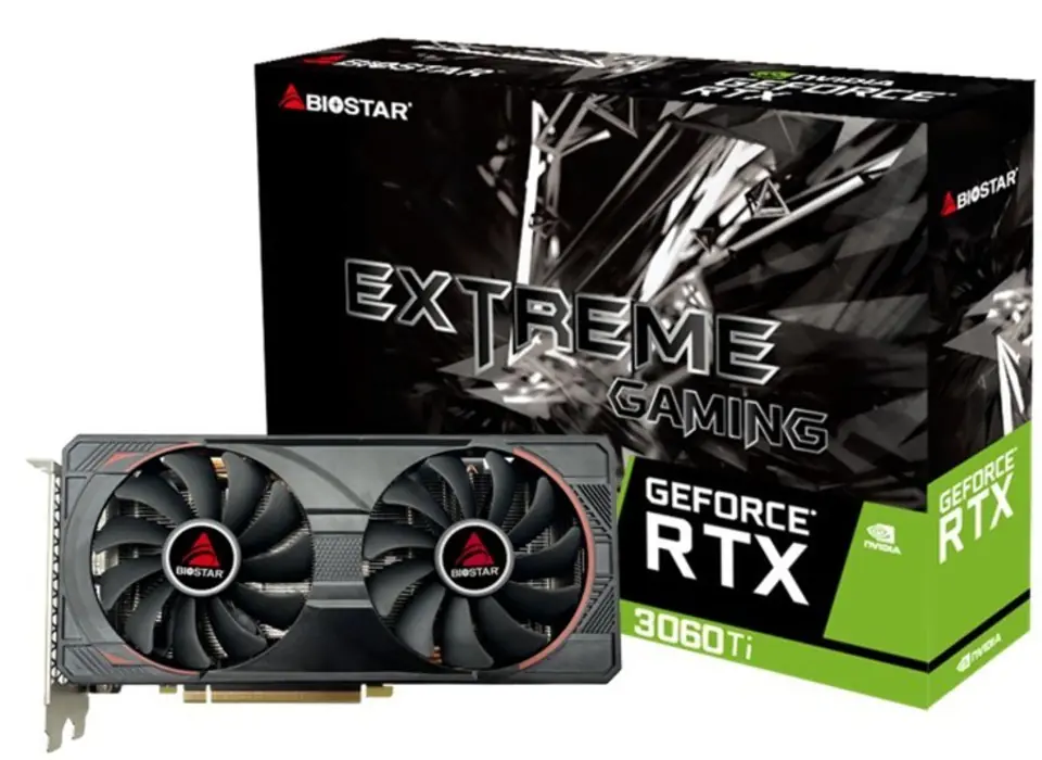 ⁨Karta graficzna BIOSTAR GeForce RTX 3060 Ti 8GB⁩ w sklepie Wasserman.eu