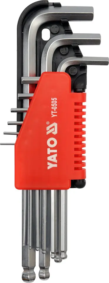 ⁨HEX BALL KEYS SET 9-PIECE 1.5-10MM⁩ at Wasserman.eu