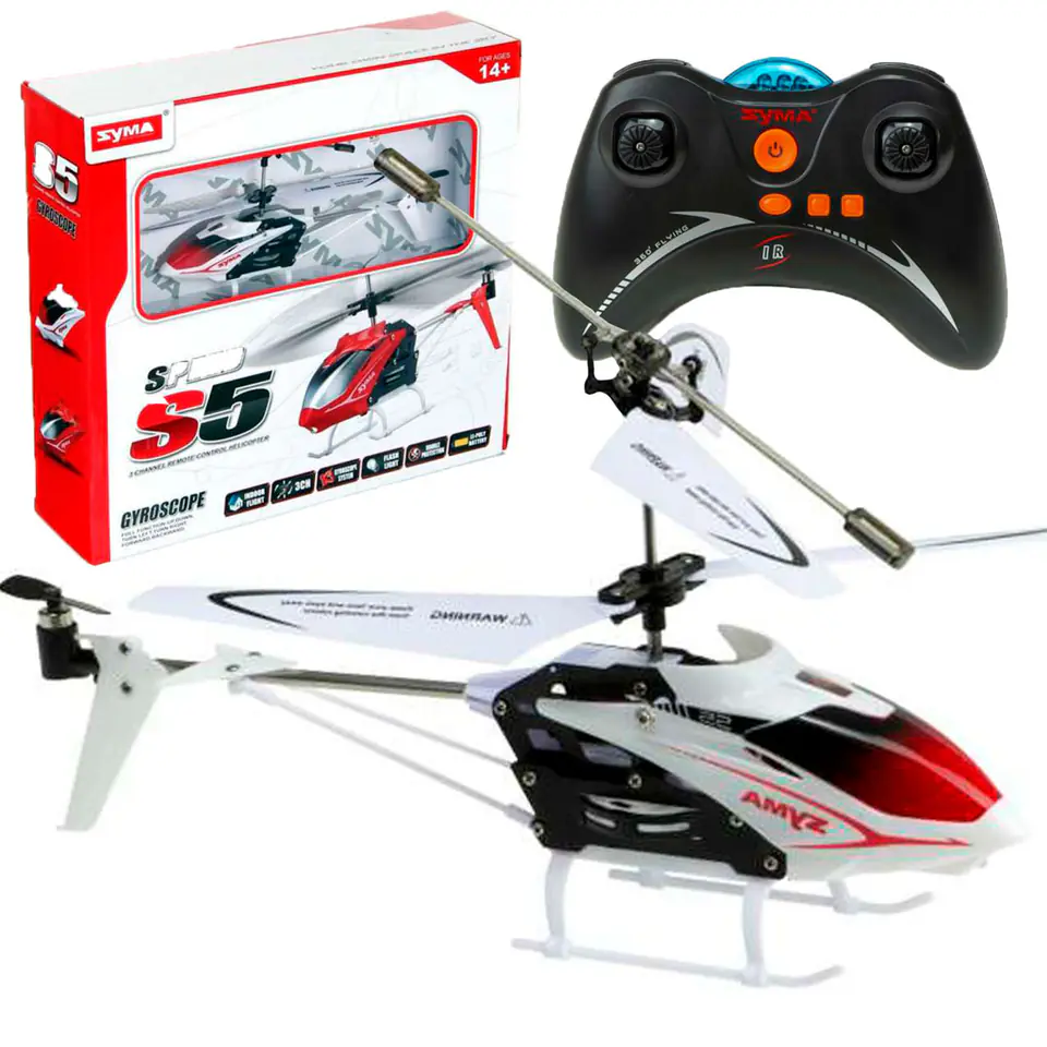 ⁨RC Helicopter SYMA S5 3CH white⁩ at Wasserman.eu