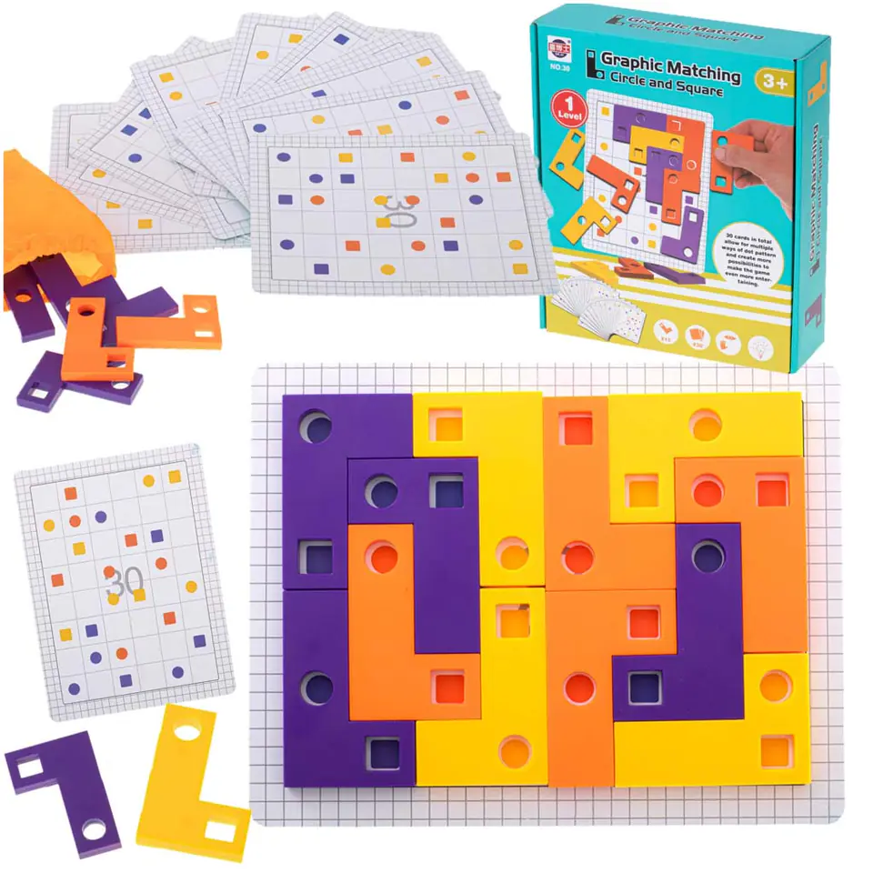 ⁨Tetris puzzle game + cards⁩ at Wasserman.eu