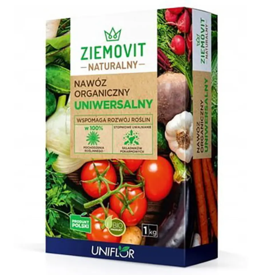 Naturalny nawóz organiczny uniwersalny Ziemovit 1 kg w sklepie Wasserman.eu