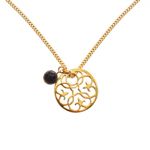 ⁨Round rosette necklace (C13786AU)⁩ at Wasserman.eu