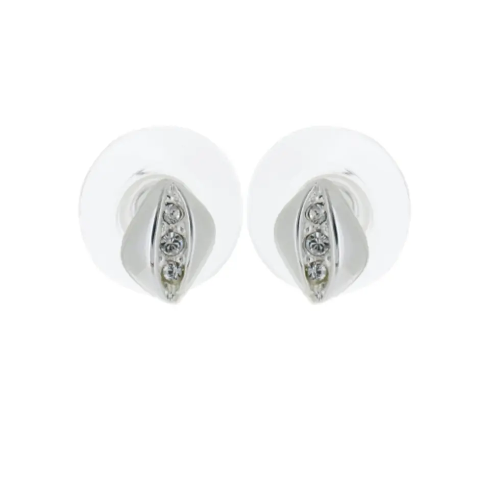 ⁨Three crystal earrings (P14795AG)⁩ at Wasserman.eu