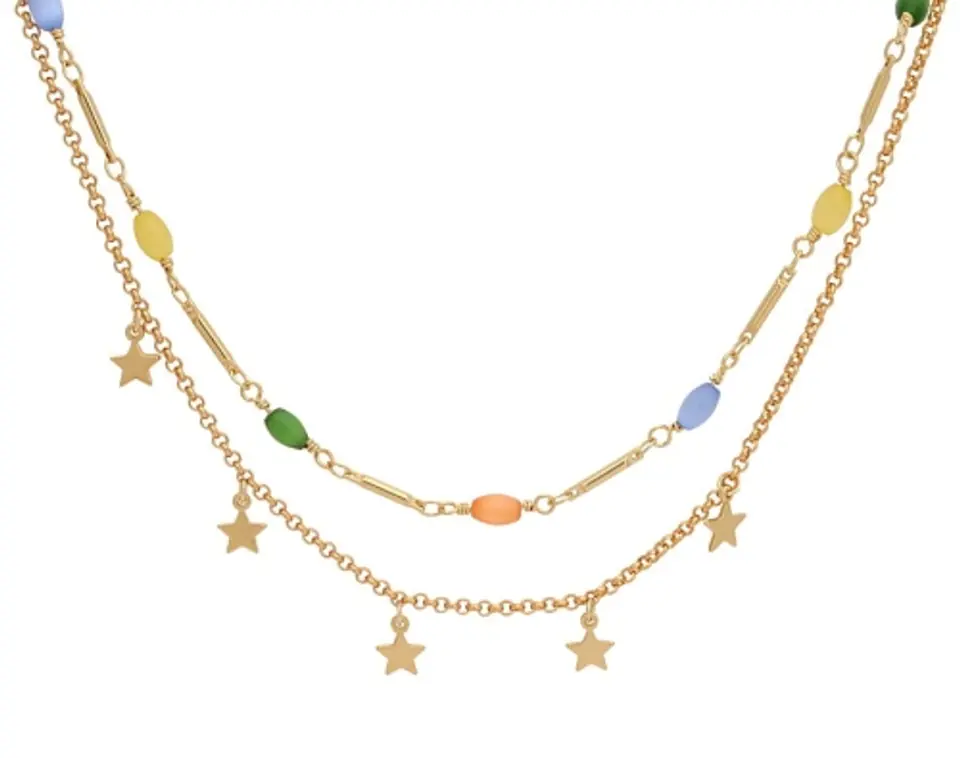 ⁨Star and bead necklace (C21/TEN/04AU)⁩ at Wasserman.eu