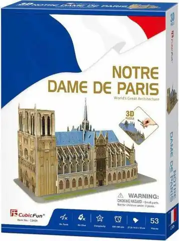 ⁨Puzzle 3D Katedra Notre Dame - wersja 2018⁩ w sklepie Wasserman.eu