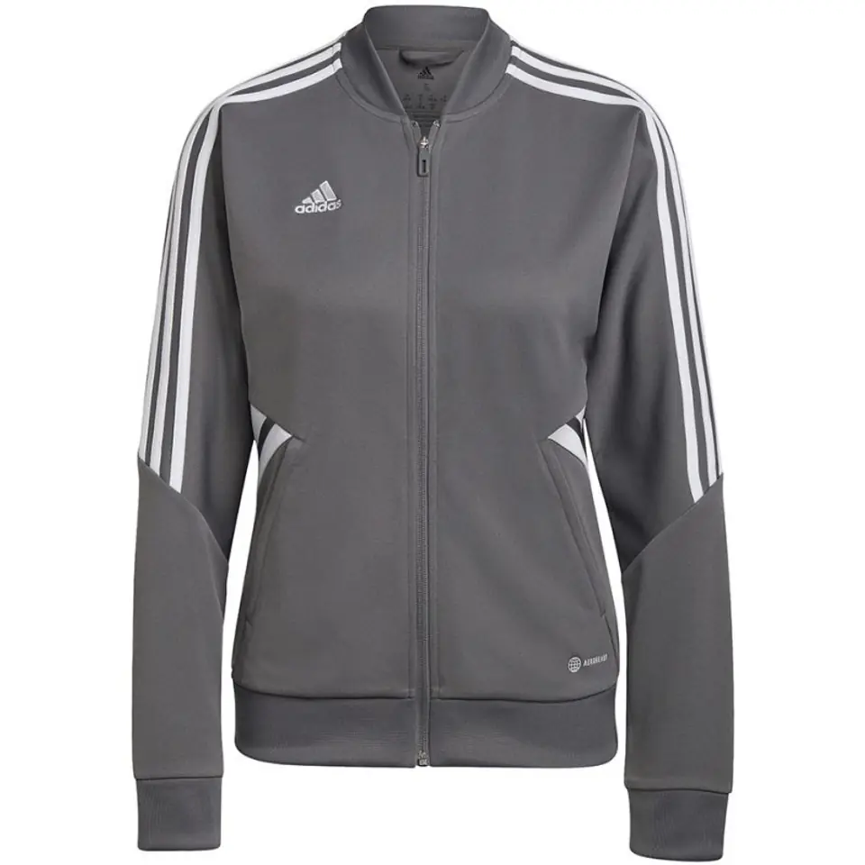 ⁨adidas Condivo 22 Track Jacket Full Zip Women's Sweatshirt Grey-White HD2280⁩ at Wasserman.eu