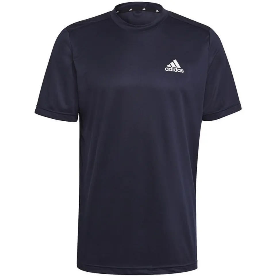 ⁨Koszulka adidas Aeroready Designed To Move Sport M (kolor Granatowy, rozmiar M)⁩ w sklepie Wasserman.eu