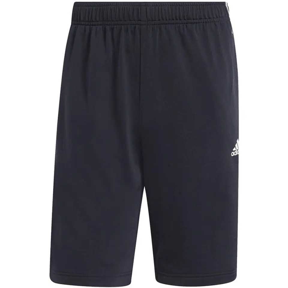⁨Spodenki adidas Essentials Warm-Up 3-Stripes M (kolor Granatowy, rozmiar L)⁩ w sklepie Wasserman.eu