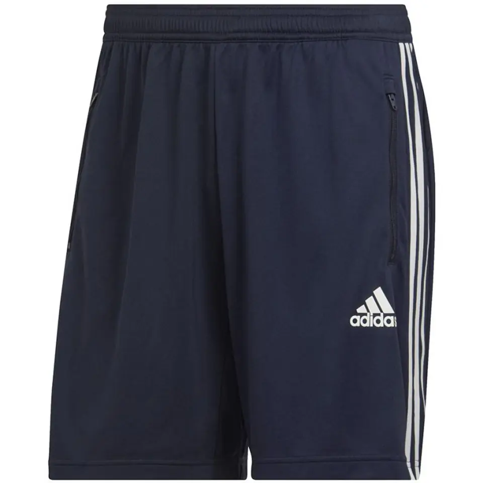 ⁨Spodenki adidas Primeblue Designed To Move Sport 3-Stripes M (kolor Granatowy, rozmiar S)⁩ w sklepie Wasserman.eu