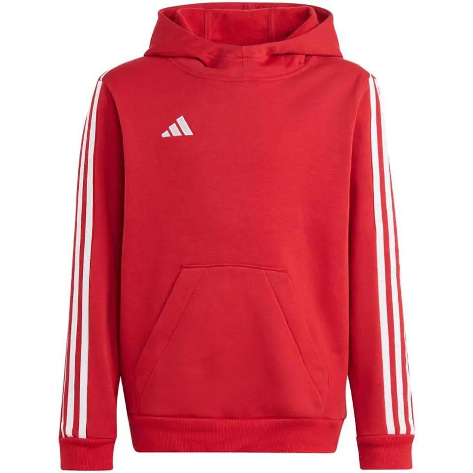 ⁨Bluza adidas Tiro 23 League Sweat Hoodie Jr (kolor Czerwony, rozmiar 152cm)⁩ w sklepie Wasserman.eu