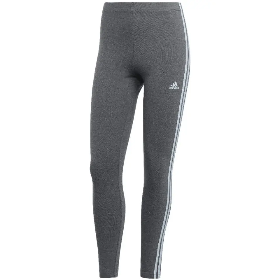 ⁨Legginsy adidas Essentials 3-Stripes High-Waisted Single W (kolor Grafitowy. Szary/Srebrny, rozmiar M)⁩ w sklepie Wasserman.eu