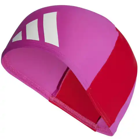⁨Czepek adidas Fabric Swim Cap Jr (kolor Różowy)⁩ w sklepie Wasserman.eu