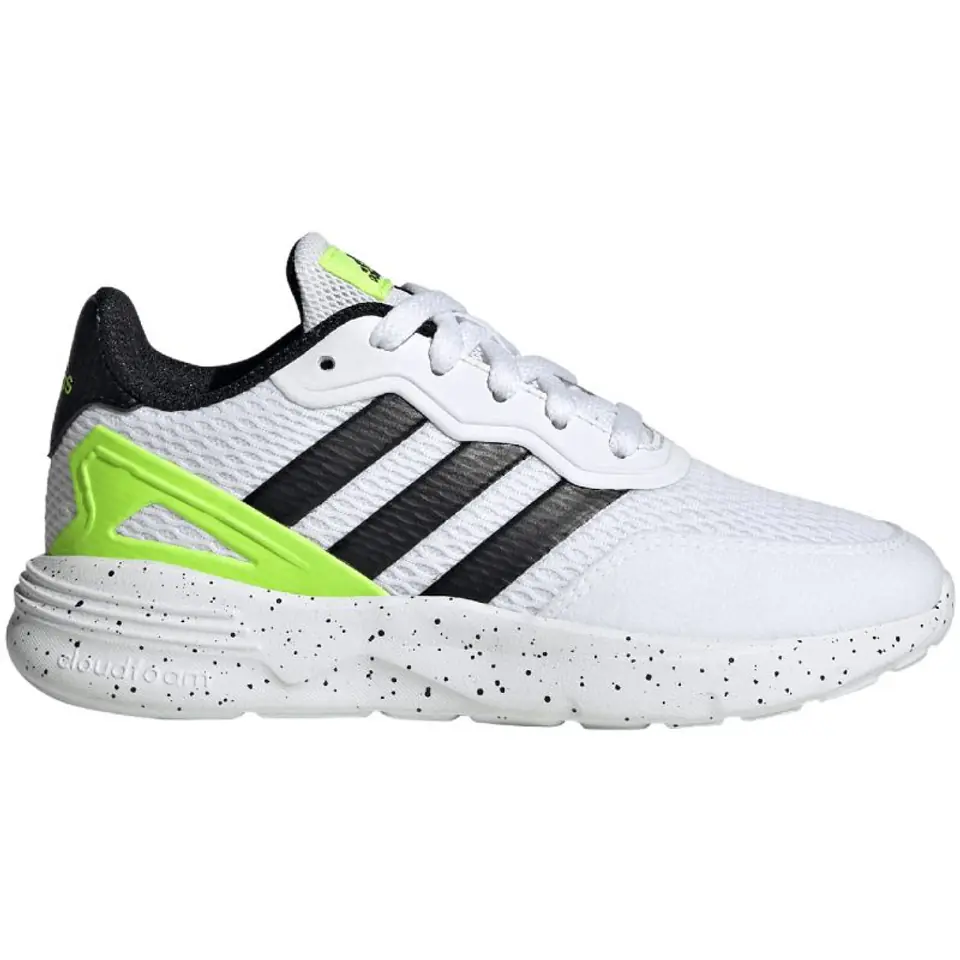 ⁨Buty adidas Nebzed Lifestyle Lace Running Jr (kolor Biały, rozmiar 38 2/3)⁩ w sklepie Wasserman.eu