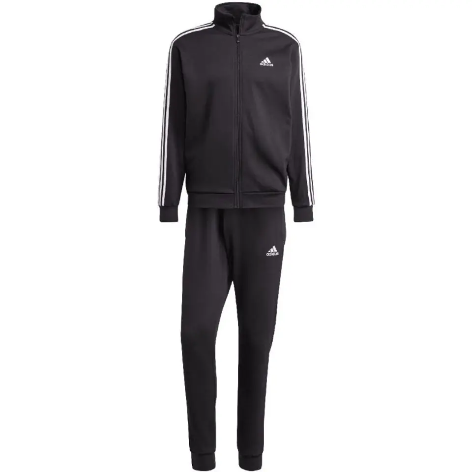 ⁨Dres adidas Basic 3-Stripes Fleece M (kolor Czarny, rozmiar L)⁩ w sklepie Wasserman.eu