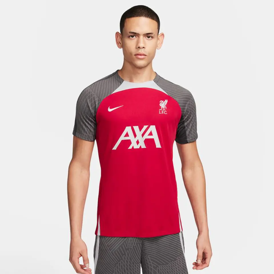 ⁨Koszulka Nike Liverpool FC Strike SS Top M FD7084 (kolor Czarny. Szary/Srebrny, rozmiar M)⁩ w sklepie Wasserman.eu