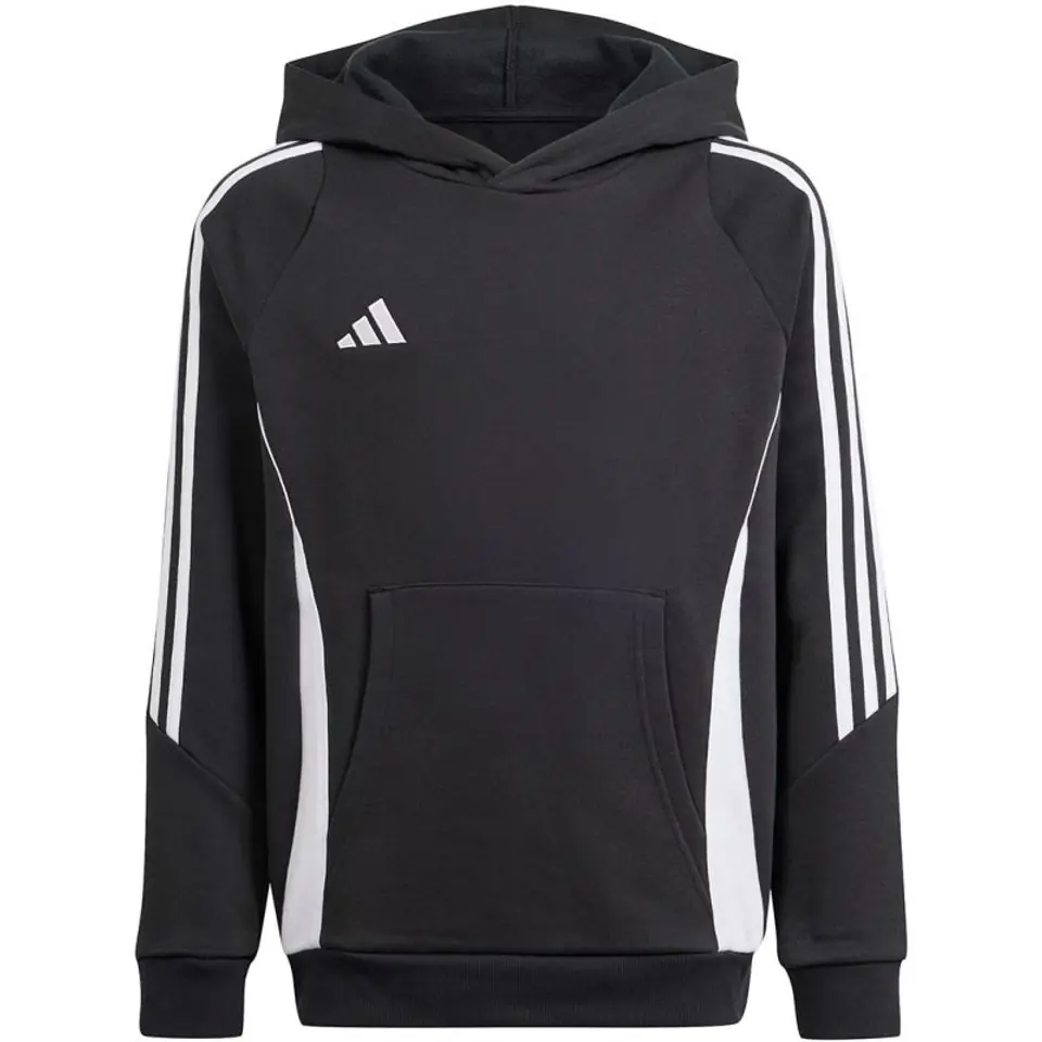 ⁨Bluza dla dzieci adidas Tiro 24 Hooded Sweat czarna IJ5611 140cm⁩ at Wasserman.eu