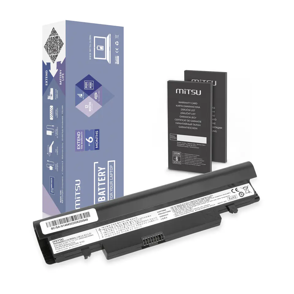 Bateria Mitsu do Samsung N148, N150 w sklepie Wasserman.eu