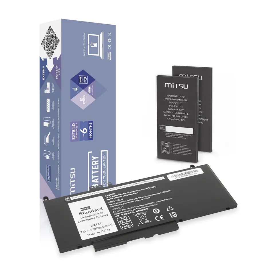 Bateria Mitsu do Dell Latitude E5470, E5570 - 7.6V w sklepie Wasserman.eu