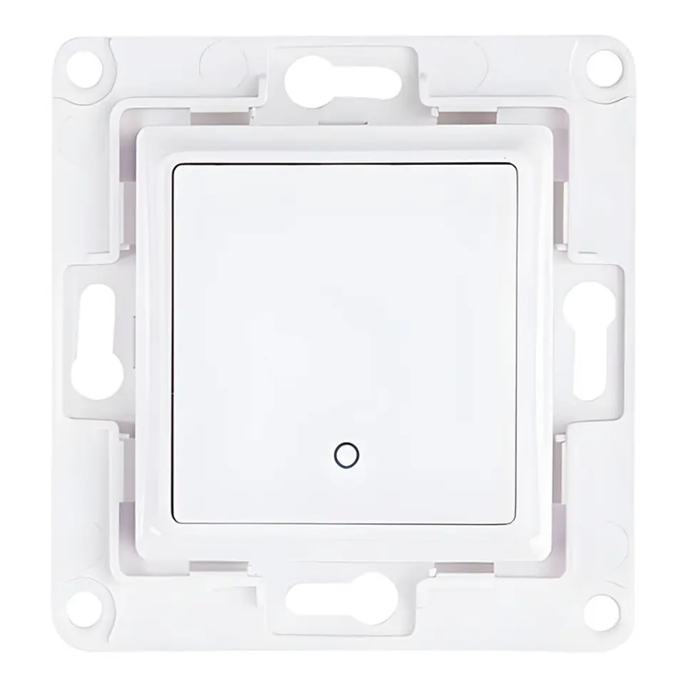 ⁨Włącznik ścienny Shelly 1 przycisk (biały)⁩ w sklepie Wasserman.eu