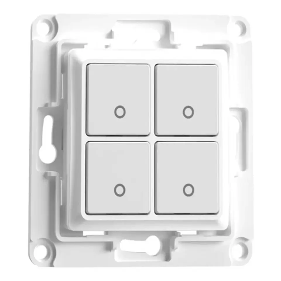 ⁨Włącznik ścienny Shelly 4 przyciski (biały)⁩ w sklepie Wasserman.eu