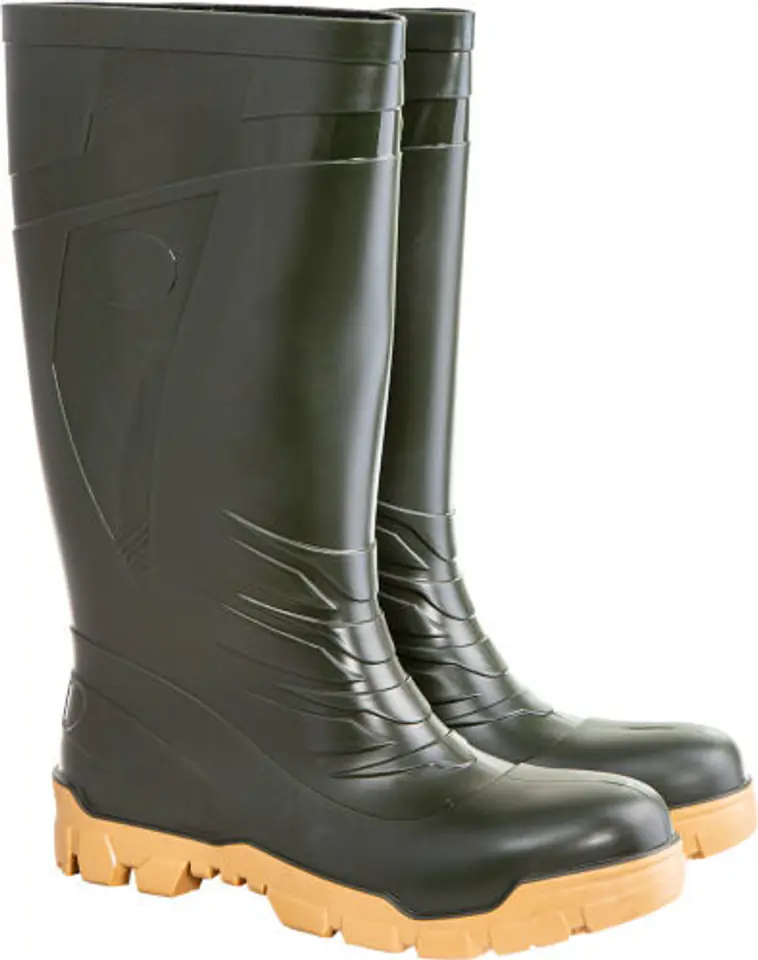 ⁨Men's wellies. herb.-yellow.,(13159),pvc,ob fo src,"42",ce,fagum⁩ at Wasserman.eu