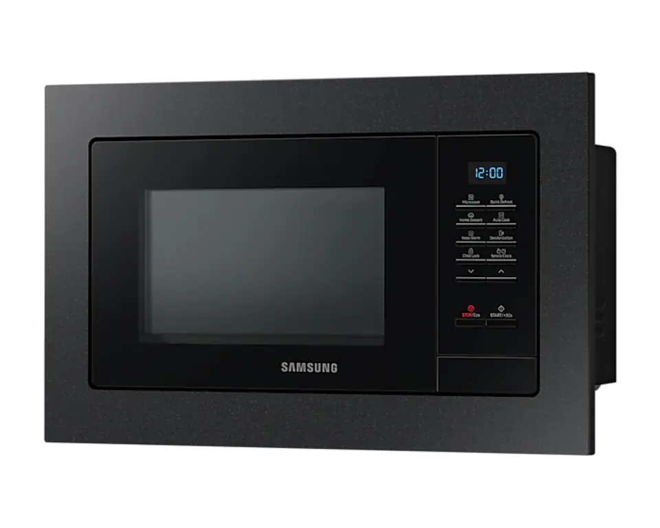 ⁨Kuchenka mikrofalowa do zabudowy SAMSUNG MS23A7013AB (800W /23L /Czarny)⁩ w sklepie Wasserman.eu