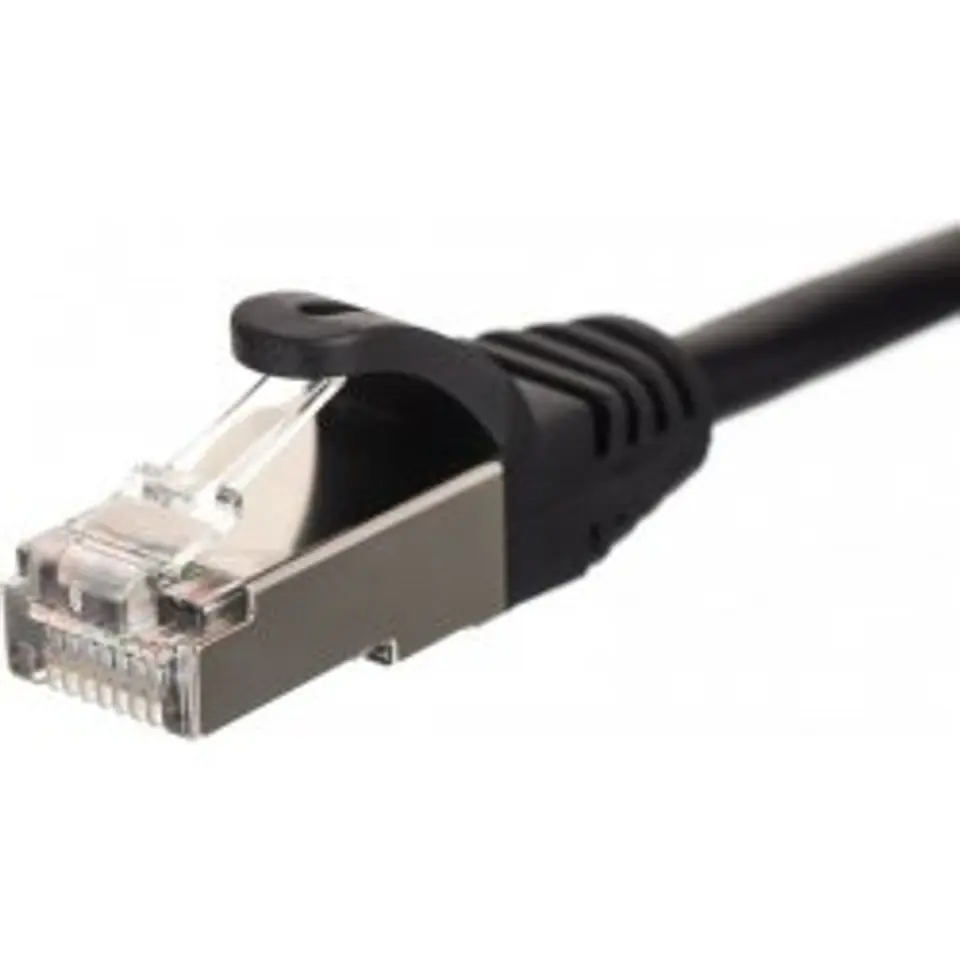 ⁨NETRACK CAT5e FTP 3 m Black 3 Patchcord⁩ at Wasserman.eu