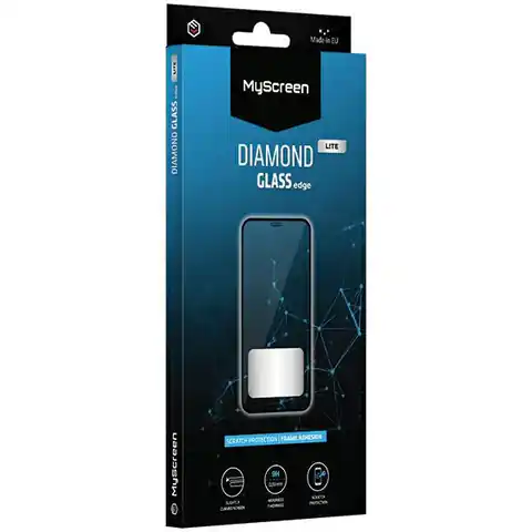 ⁨MS Diamond Glass Edge Lite FG ZTE Black A72s czarny/black Full Glue⁩ w sklepie Wasserman.eu