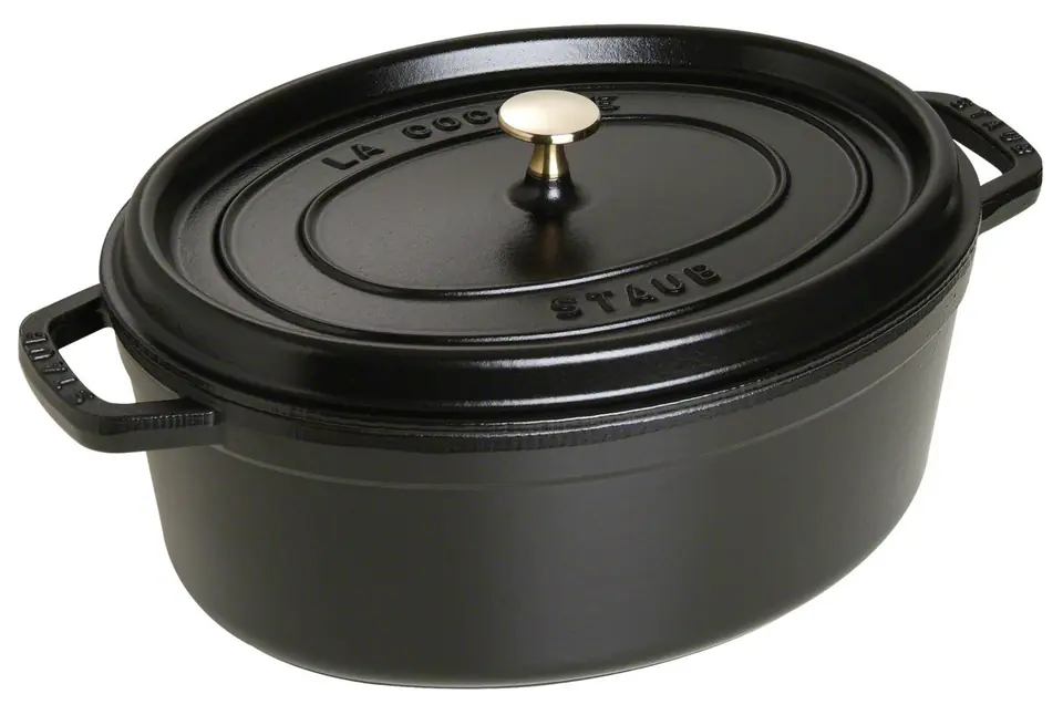 ⁨STAUB Żeliwny garnek owalny 40509-322-0 6,7l czarny⁩ w sklepie Wasserman.eu