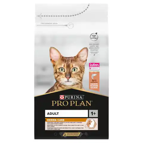 ⁨PURINA Pro Plan Adult Derma Care - dry cat food - 10 kg⁩ at Wasserman.eu