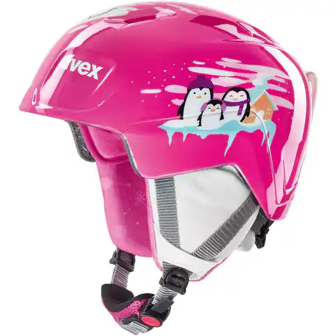 ⁨Uvex Manic Penguin children's ski helmet pink 51-55⁩ at Wasserman.eu