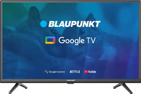 ⁨TV 32" Blaupunkt 32HBG5000S HD DLED, GoogleTV, Dolby Digital, WiFi 2,4-5GHz, BT, black⁩ at Wasserman.eu