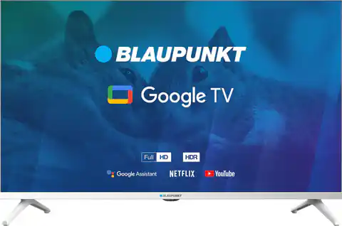 ⁨TV 32" Blaupunkt 32FBG5010S Full HD DLED, GoogleTV, Dolby Digital Plus, WiFi 2,4-5GHz, BT, white⁩ at Wasserman.eu