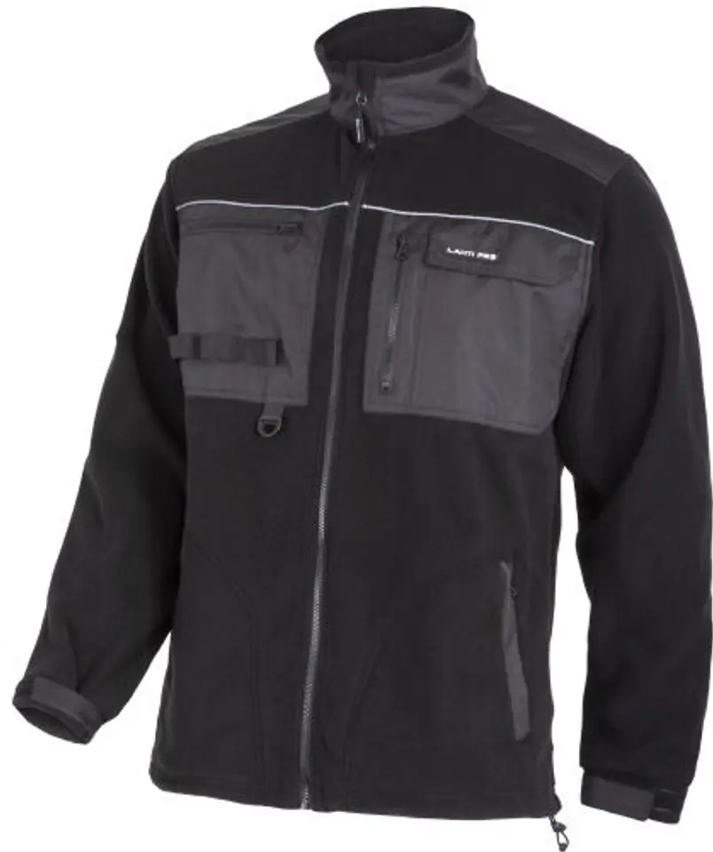 ⁨Fleece sweatshirt. with reinforcements black, 420g/m2, "l", ce, lahti⁩ at Wasserman.eu