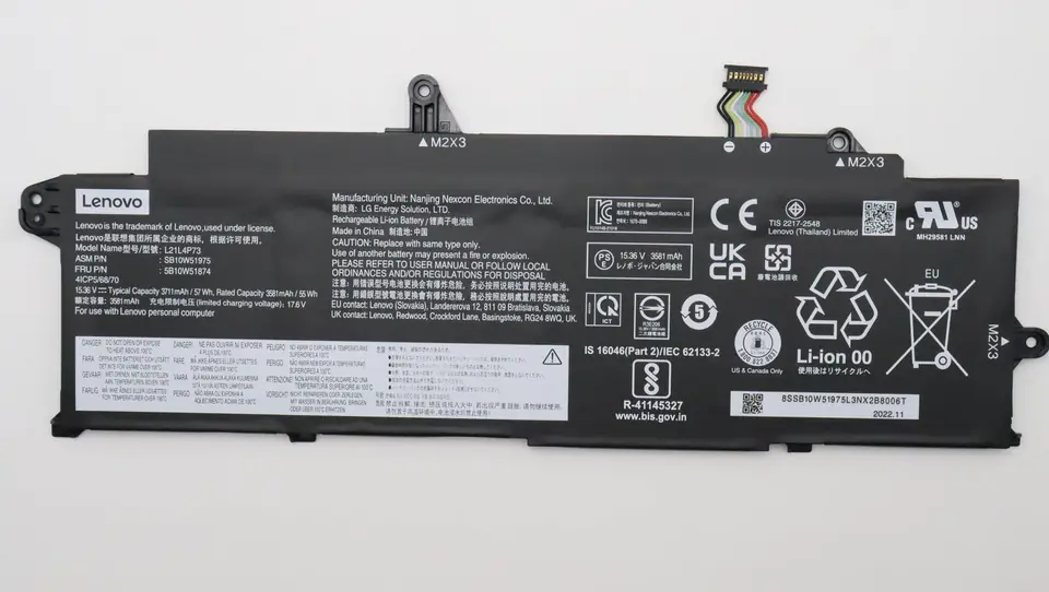 ⁨Lenovo 57Wh Internal lithium-ion⁩ w sklepie Wasserman.eu