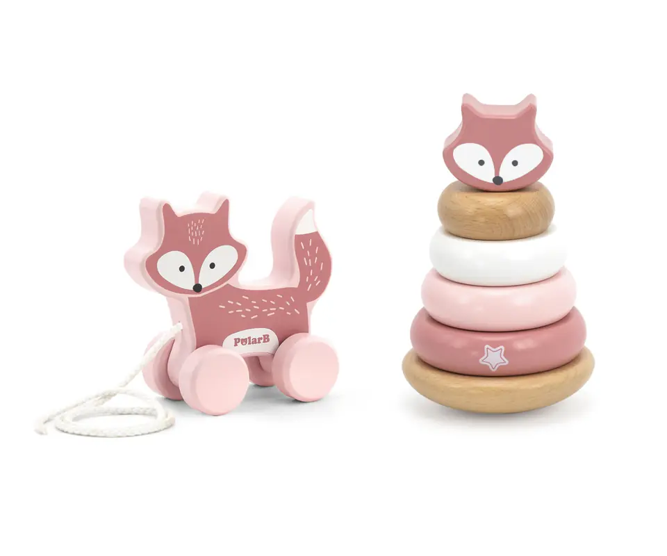 ⁨Viga 44228 PolarB Zestaw do ciągnięcia i piramidka- Lis⁩ at Wasserman.eu