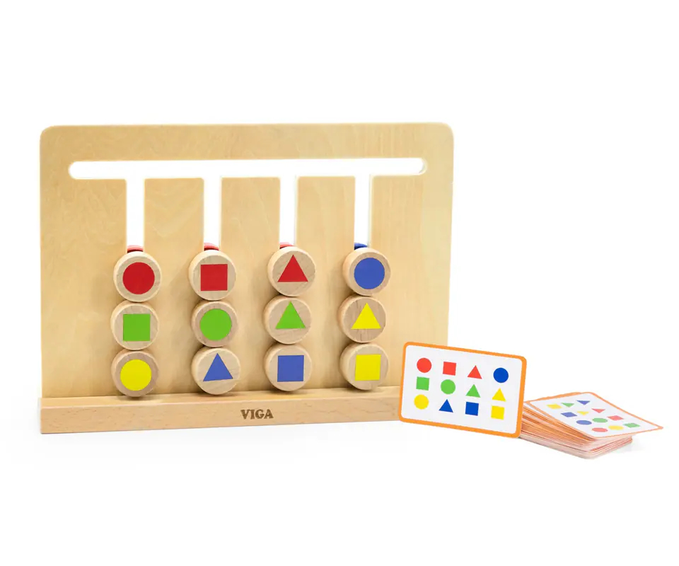 ⁨Viga 44707 Tabliczka - dopasowanie kolorów i kształtów⁩ w sklepie Wasserman.eu